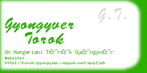gyongyver torok business card