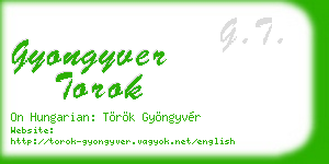 gyongyver torok business card